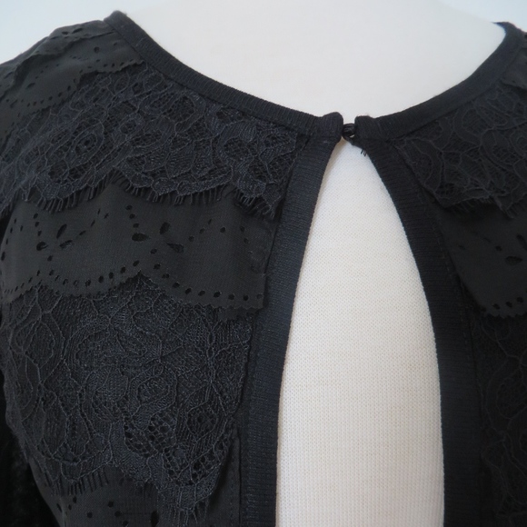 Lace Black Cardigan - Picture 2 of 4